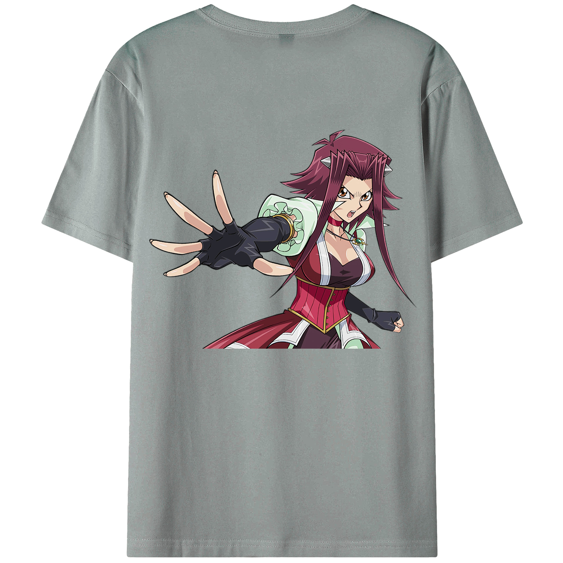 （画像用） 遊☆戯☆王 Yu-Gi-Oh! 綿100％ メンズ半袖Tシャツ（バックプリント） 通気性